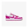 Nike COURT BOROUGH LOW RECRAFT (GS) Blanc/Fuchsia Laser - NIKE