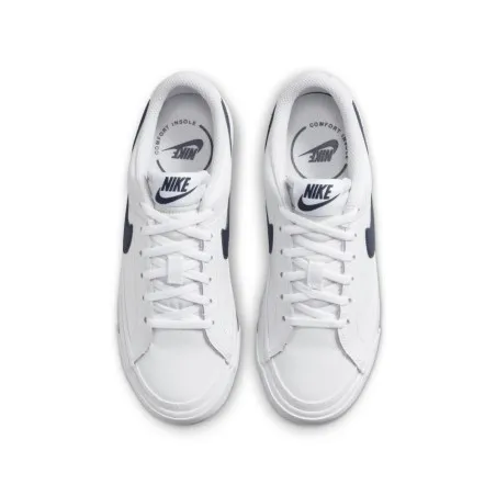 Nike Court Legacy GS Blanc-Bleu - NIKE