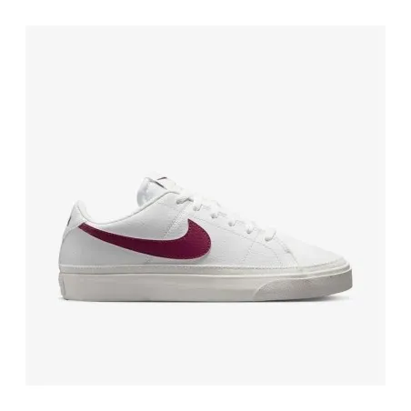 Nike COURT LEGACY NEXT NATURE Blanc Bordeaux - NIKE