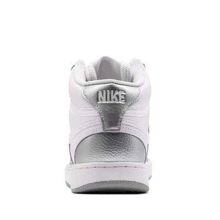 Nike NIKE COURT VISION MOYENNE Blanc/Argent mtallis - NIKE