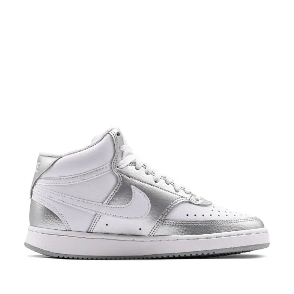 Nike NIKE COURT VISION MOYENNE Blanc/Argent mtallis - NIKE