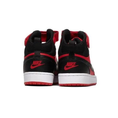 Nike Court Borough Mid 2 Noir Rouge - NIKE