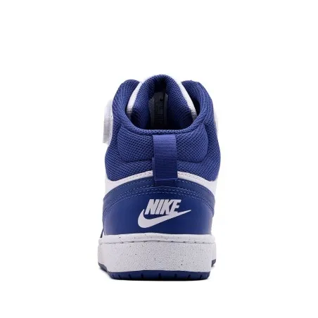 Nike Court Borough Mid 2 Blanc Bleu - NIKE