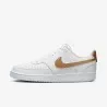 Nike Court Vision Low Next Nature Blanc/Or mtallis - NIKE