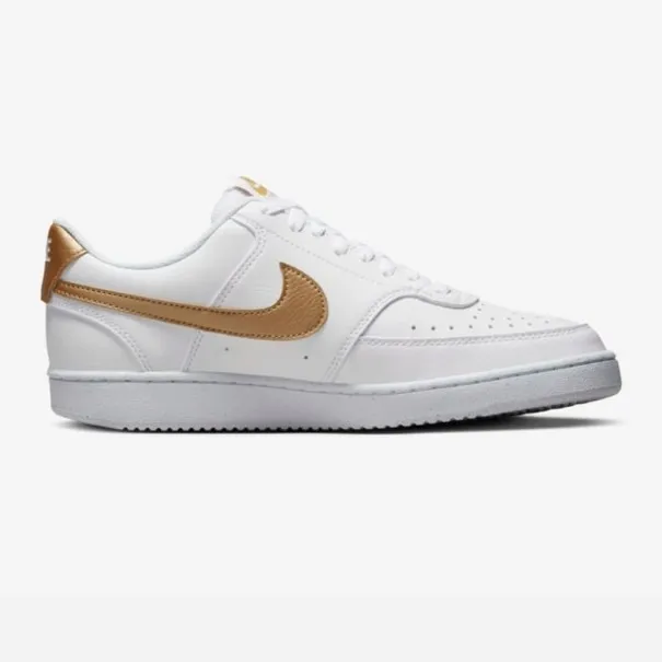 Nike Court Vision Low Next Nature Blanc/Or mtallis - NIKE
