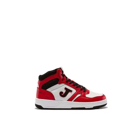 Basket JOMA C.platea mid homme 2406 blanc rouge - JOMA
