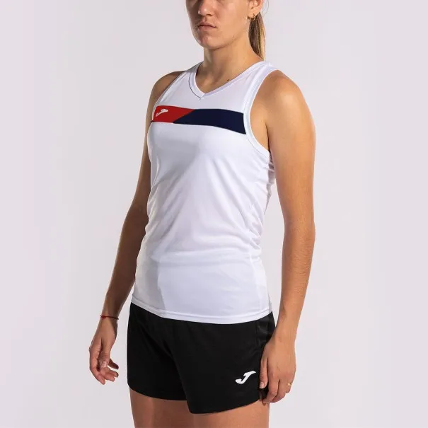 JOMA-T-SHIRT BLANC COURT SANS MANCHES 901862.206 - JOMA