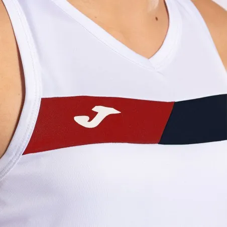 JOMA-T-SHIRT BLANC COURT SANS MANCHES 901862.206 - JOMA