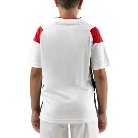 JOMA-T-SHIRT BLANC-ROUGE CREW III 101269.206 - JOMA
