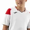 JOMA-T-SHIRT BLANC-ROUGE CREW III 101269.206 - JOMA