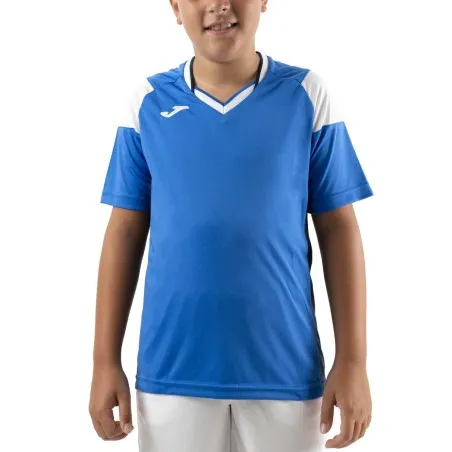 JOMA-T-SHIRT CREW III ROYAL - BLANC 101269.702 - JOMA