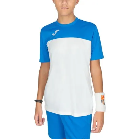 JOMA-T-SHIRT WINNER BLANC-ROYAL S/S 100946.207 - JOMA