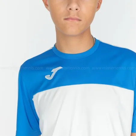 JOMA-T-SHIRT WINNER BLANC-ROYAL S/S 100946.207 - JOMA