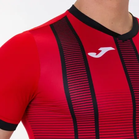 Joma - T-Shirt Rouge Et Noir Tiger Ii - JOMA