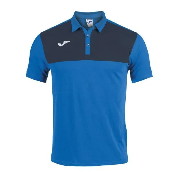 Joma - Polo Gagnant En Coton Royal-Marin - JOMA