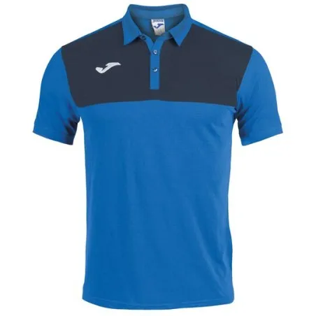 Joma - Polo Gagnant En Coton Royal-Marin - JOMA