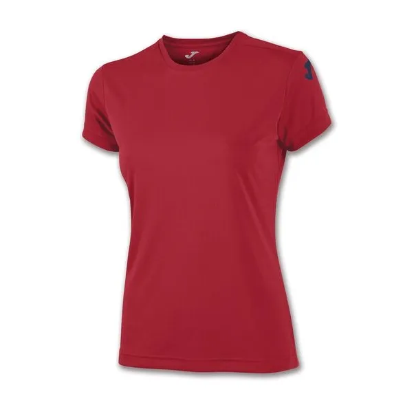 Joma - T-Shirt Combiné Rouge Pour Femme, Taille Courte - JOMA