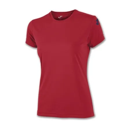 Joma - T-Shirt Combiné Rouge Pour Femme, Taille Courte - JOMA