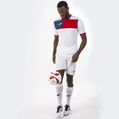 Joma - T-Shirt Crew Ii Blanc-Rouge - JOMA