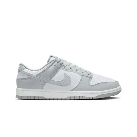 Basket Casual Homme Nike Dunk Low Retro Gris Blanc - NIKE