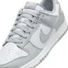 Basket Casual Homme Nike Dunk Low Retro Gris Blanc - NIKE