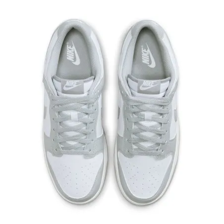 Basket Casual Homme Nike Dunk Low Retro Gris Blanc - NIKE