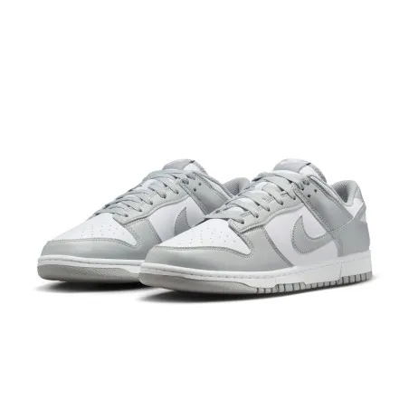 Basket Casual Homme Nike Dunk Low Retro Gris Blanc - NIKE