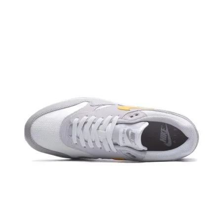 Nike Air Max 1 Essential Blanc/Gris/Jaune - NIKE