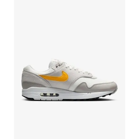 Nike Air Max 1 Essential Blanc/Gris/Jaune - NIKE