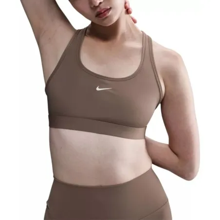 Nike Brassire Nike W Nk Swsh Lgt Spt Bra Marron - NIKE