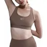 Nike Brassire Nike W Nk Swsh Lgt Spt Bra Marron - NIKE