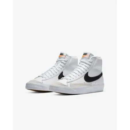 Basket Casual Enfant NIKE BLAZER MID 77 (GS) DA4086-100 Blanc Noir - NIKE