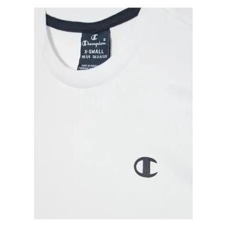 Champion -Crewneck T-Shirt Noir Blanc - CHAMPION