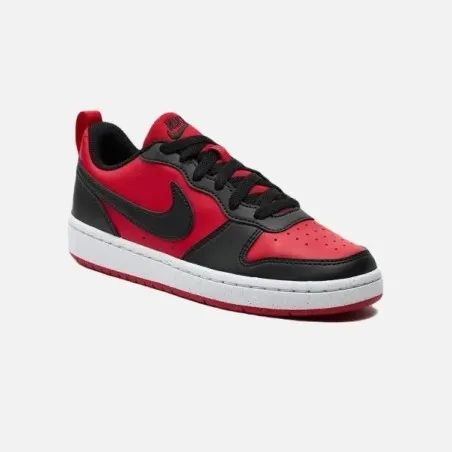 Basket Enfant NIKE COURT BOROUGH LOW RECRAFT (GS) Rouge Noir - NIKE