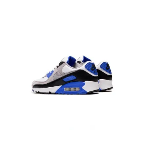 Nike Air Max 90 Hyper Royal BLANC/GRIS PARTICULES-GRIS FUM CLAIR-NOIR - NIKE