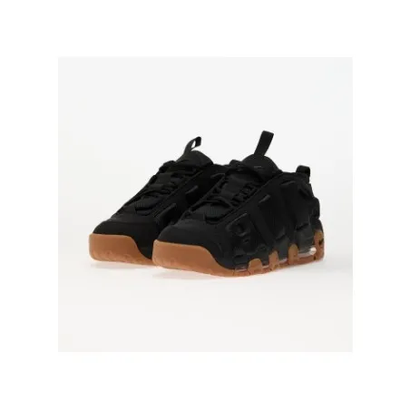 Nike Air More Uptempo Low Noir Marron - NIKE
