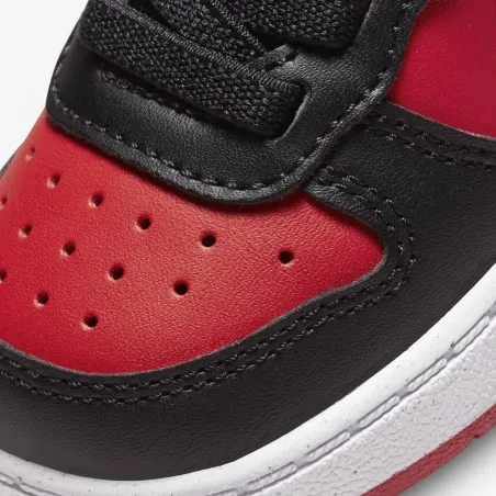 Nike Enfant COURT BOROUGH BASSE RECRAFT Rouge Noir - NIKE