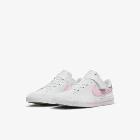 Nike Enfant Court Legacy PSV -Blanc Rose Mousse Saseme - NIKE