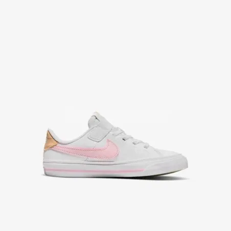 Nike Enfant Court Legacy PSV -Blanc Rose Mousse Saseme - NIKE