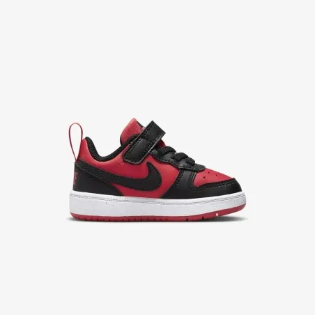 Nike Enfant COURT BOROUGH BASSE RECRAFT Rouge Noir - NIKE