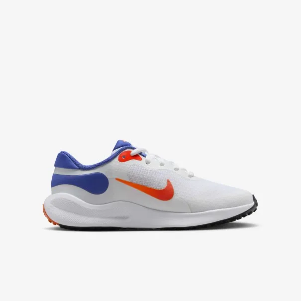 Nike REVOLUTION 7 (GS) Bleu Blanc Orange - NIKE