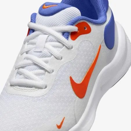 Nike REVOLUTION 7 (GS) Bleu Blanc Orange - NIKE