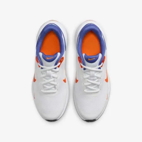 Nike REVOLUTION 7 (GS) Bleu Blanc Orange - NIKE