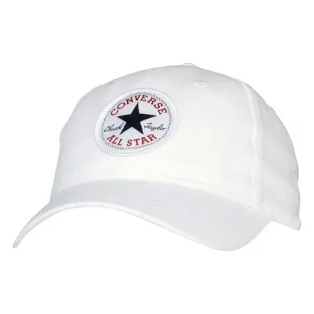 Converse Casquette Bord Incurv Chuck Patch Blanc 9A5411001 - CONVERSE