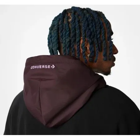 Converse Homme Sweat Capuche Contre Le Climat Noir 10024018A02 - CONVERSE