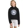 Converse Sweat Capuche Pour Filles, Imprim, Avec Patch Chuck Noir 4CD269023 - CONVERSE