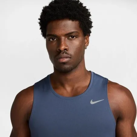 Nike Débardeur De Course Dri-Fit Miler Bleu DV9321437 - NIKE