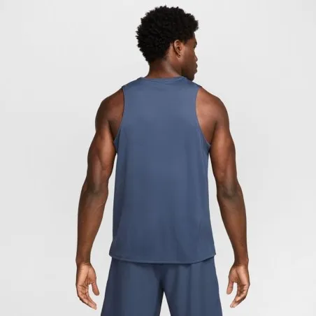 Nike Débardeur De Course Dri-Fit Miler Bleu DV9321437 - NIKE