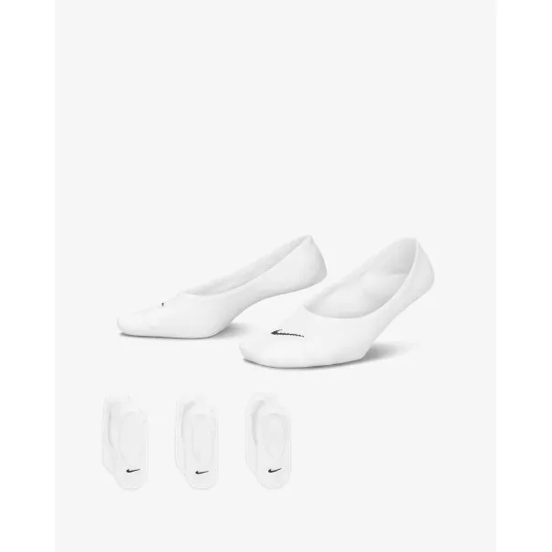 Nike Femme Nike Chaussettes Invisibles Lightweight 3pr Blanc SX4863101 - NIKE