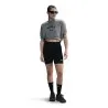 Nike Haut Court Col Rond En Molleton Gris HJ0224091 - NIKE